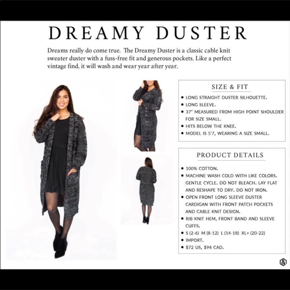 Agnes & Dora | Heathered Camel Dreamy Duster - Picture 4 of 6